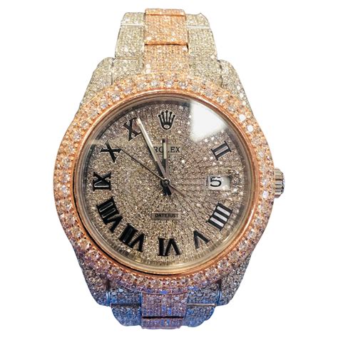 iced out mens watch fake black|iced out spinner watch.